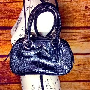 Rare Isabella Fiore black leather bag